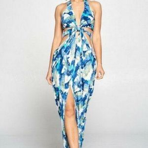 Cut out long Dress. Mult Sizes & Colors